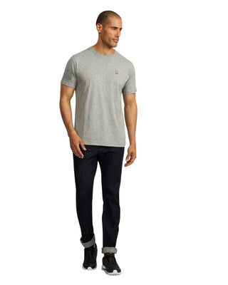 Men's Crew Neck Tee - Heather Grey