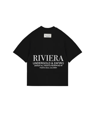 Riviera Fruit Angels Boxy Tshirt - Black