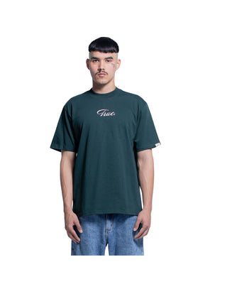 Curvy Logo T-shirt - Pine Green