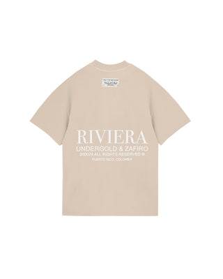 Riviera Trophie T-shirt - Cream