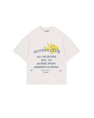 Riviera Colonial Boxy Tshirt - White