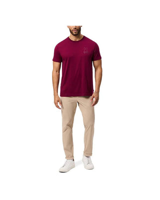 Hamilton Embroidered Tee - Crimson