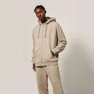 Men's Zipper Hoodie - Simply Taupe