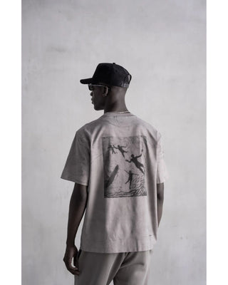 United Splatter Relaxed Tee - Cement