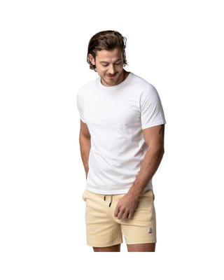 Mens Crew Neck Jersey T-shirt - White S12