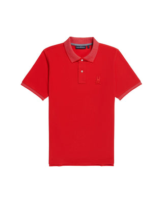 Kid's Damon Pique Polo - Chilli Red