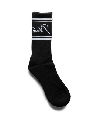 Rhude Script Logo Sock - Black/White