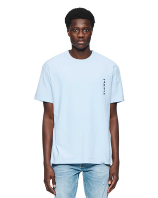 Scuffed Wordmark Tee - Blue