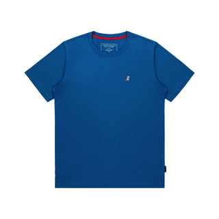 Mens Crew Neck Jersey T-shirt - Baleine Blue A11