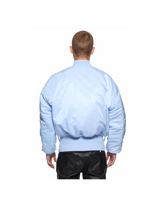 Wordmark Bomber Jacket - Light Blue