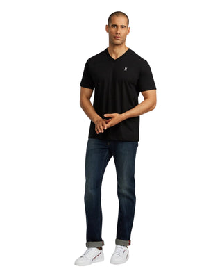 Men's V Neck Tee - Black