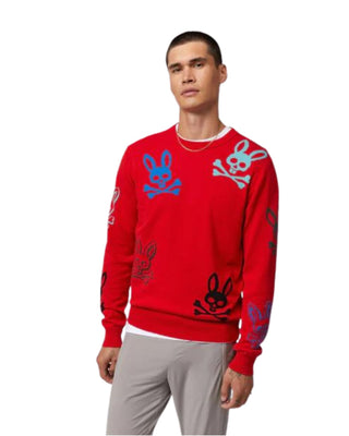 Men's Lacomb All Over Bunny Sweater - Rio Red