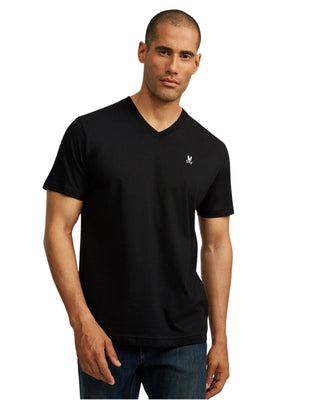 Men's V Neck Tee - Black