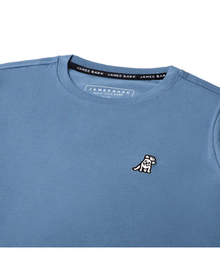 Mens Crew Neck Jersey T-shirt - Copen Blue A11