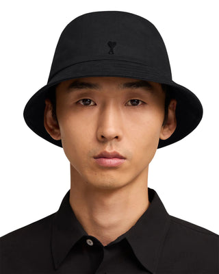 Ami De Coeur Stud Bucket Hat - Black