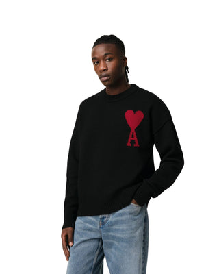 Ami De Coeur Sweater - Black/Red