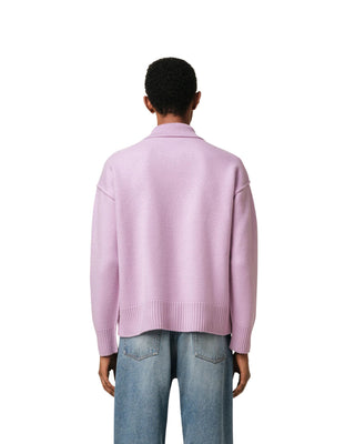 Ami De Coeur Polo - Lilac/Off White