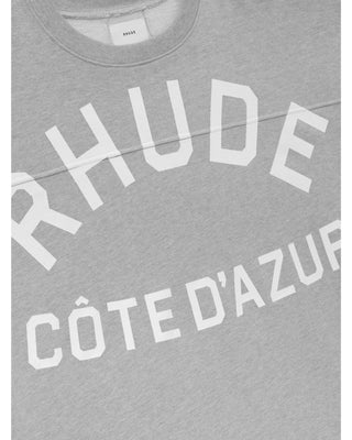 Cote D'azur Mid-Sleeve Boxy Tee - Heather Grey