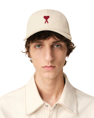 Ami De Coeur Embroidery Cap - White Cream