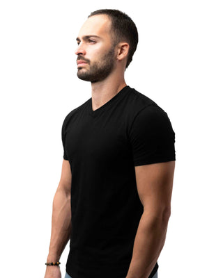 Zafiro Classic T-Shirt V Neck - Black