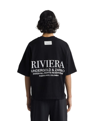 Riviera Fruit Angels Boxy Tshirt - Black