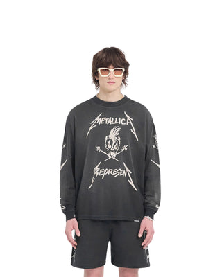 Metallica Garage Inc L/S T-shirt - Stained Black