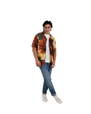 Inimigo Abstract Silk Shirt - All Over