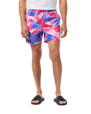 Norridge All Over Print Swim Trunk - Pink Glow