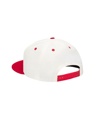 Rossa Structured Hat - Ivory/Red