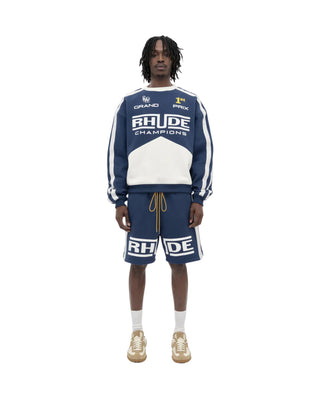 Rhude Champions Shorts - Navy/VTG