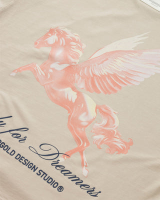 Dreamers Pegasus Boxy Fit T-shirt - Cream