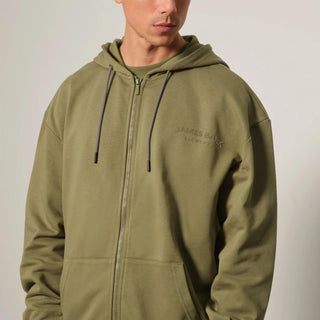 Men's Zipper Hoodie - Burnt Olive