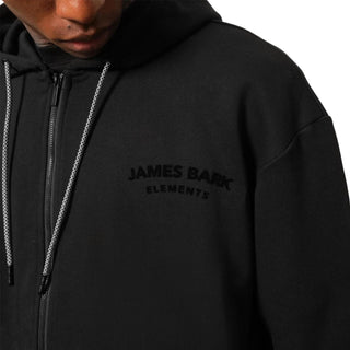 Men's Zipper Hoodie - Black