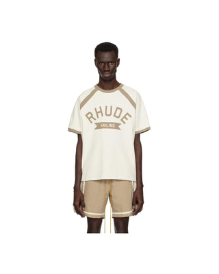 Rhude Sailing Tee White - Khaki