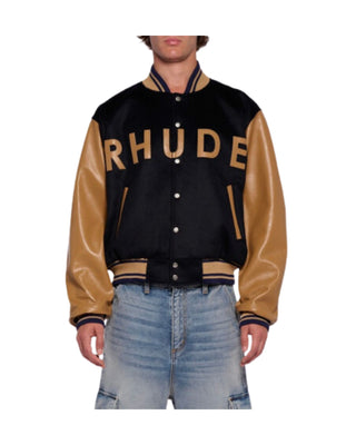 RHUDE LOGO VARSITY - NAVY/ CAMEL