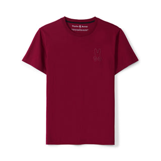 Hamilton Embroidered Tee - Crimson